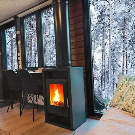Borealis Village 4 With A Nature View, Fireplace, Sauna, Kitchen