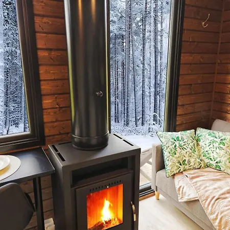 Borealis Village 4 With A Nature View, Fireplace, Sauna, Kitchen